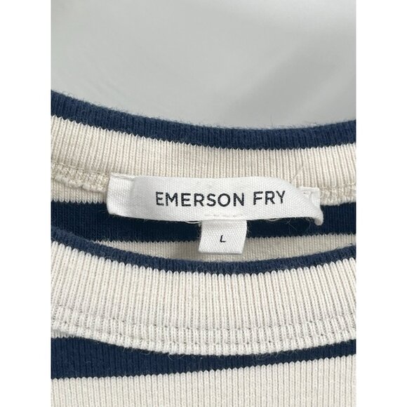 Emerson Fry RacerbackTank Maxi Dress Striped Sleeveless Sz Large - Picture 3 of 5